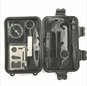 Kit d'outils de survie en plein air, lot de 10 en 1, nouveauté, équipement d'urgence multi-professionnel, SOS, pour voyage, randonnée, <span class=keywords><strong>Camping</strong></span> - Product Image 2