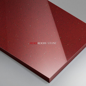Nhà bếp worktops Ruby đỏ Sparkle đá thạch anh Countertop - Product Image 2