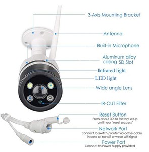 <span class=keywords><strong>YOOSEE</strong></span> กล้องวงจรปิดไร้สาย Wifi 2.0MP,กล้อง Ip มองเห็นกลางคืนสี - Product Image 6