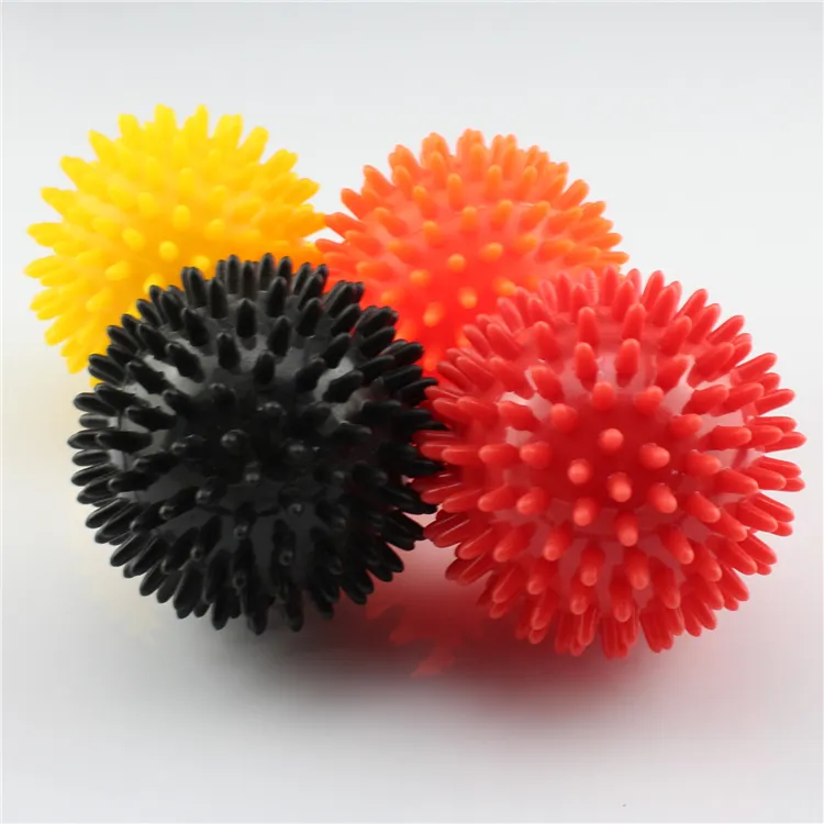 7cm 8cm 9cm Hot sale durable ball muscle therapy massage yoga rubber PVC spiky massage ball