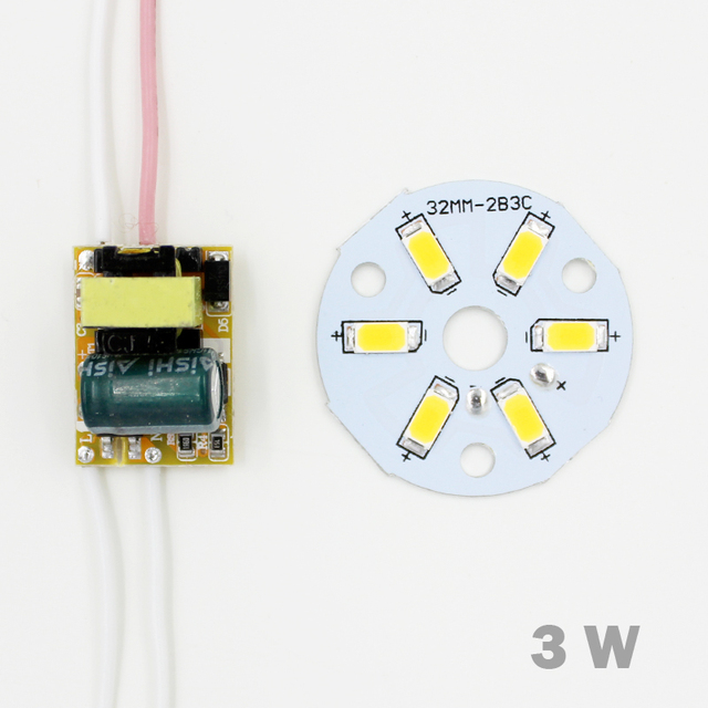 3W 5W 7W 9W 12W 15W 18W 24W 5730 SMD Light Board Led Lamp Panel for Ceiling + AC 100-240V LED Power Lamp Chip