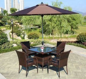 Juego <span class=keywords><strong>de</strong></span> Muebles <span class=keywords><strong>de</strong></span> <span class=keywords><strong>Jardín</strong></span> <span class=keywords><strong>con</strong></span> <span class=keywords><strong>Mesa</strong></span> <span class=keywords><strong>y</strong></span> <span class=keywords><strong>Sillas</strong></span> Plegables <span class=keywords><strong>de</strong></span> Madera para Exteriores - Product Image 2