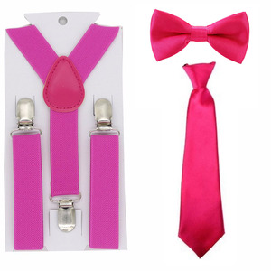 Baby Hosenträger Fliege Set Jungen Mädchen Elastic Clip On Hosenträger