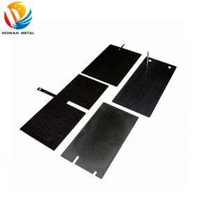 Placa de Ánodo de Titanio Negro Recubierta de <span class=keywords><strong>MMO</strong></span> de Rutenio e Iridio, Tamaño Personalizado, Suministro de Fábrica, Certificación ISO9001, Mayor Tiempo de Funcionamiento - Product Image 2