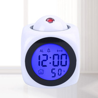 Projektions-Wecker Mini Digitaler Würfel Smart Sprechender Sonnenaufgangs-Wecker Kabelloses Ladegerät Shenzhen Sexy Girl Kinder Licht Radio Aufwach-LED