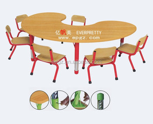Modern <strong>Wood</strong> Kids Study <strong>Table</strong> <strong>and</strong> <strong>Chair</strong> Set for Nursery School Use - Product Image 5