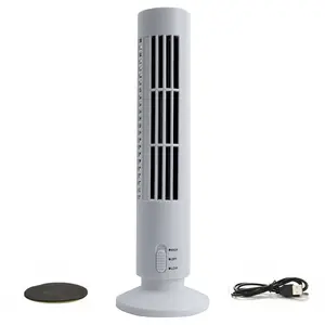 Mini White Portable USB Cooling Air Conditioner Tower Desk Fan