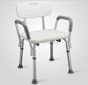 AJ-507 argent sécurité bach <span class=keywords><strong>banc</strong></span> chairadjustable chaise <span class=keywords><strong>de</strong></span> <span class=keywords><strong>douche</strong></span> <span class=keywords><strong>avec</strong></span> <span class=keywords><strong>dossier</strong></span> - Product Image 2