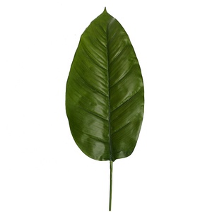 สัมผัสจริงการออกแบบใหม่65ซม. ใบประดิษฐ์พลาสติก <span class=keywords><strong>Spathiphyllum</strong></span> ใบตกแต่งสวนแต่งงานสีเขียว - Product Image 5