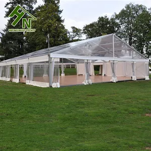 15 m יוקרה ברורה PVC שקוף גג אוהלי אוהל אירוע מסיבת חתונה
