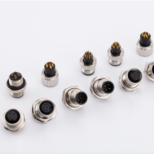 Conector de Montaje en Panel M12, IP67 Impermeable, Tipo DIN con Contactos PCB para Soldar en Paneles <span class=keywords><strong>Eléctricos</strong></span> - Product Image 3