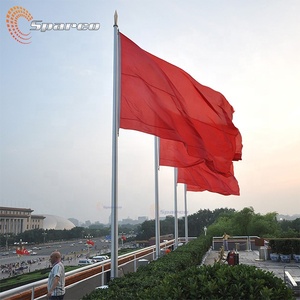 Foshan Sparco 6-100M Aluminio/Acero inoxidable Asta de la bandera Puerta de Tiananmen 6m Aluminio Spinning 20 pies Asta de la bandera de aluminio - Product Image 1