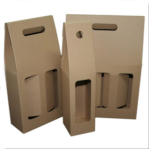 Embalaje <span class=keywords><strong>de</strong></span> <span class=keywords><strong>vino</strong></span> corrugado con logotipo personalizado, caja <span class=keywords><strong>de</strong></span> papel <span class=keywords><strong>para</strong></span> <span class=keywords><strong>botellas</strong></span> dobles - Product Image 4