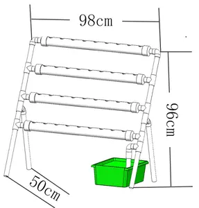 घर छोटे बढ़ने के साथ रैक NFT हाइड्रोपोनिक प्रणाली रोपण