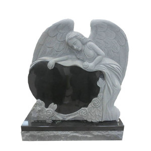 Голова надгробия с сердцем и крыльями ангела - Product Image 1