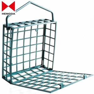 GREEN <strong>SUET</strong> CAKE <strong>BIRD</strong> <strong>FEEDER</strong> Nature Hanging Outdoor Feeding/Holder Cage - Product Image 2