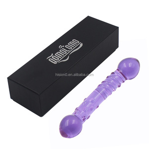 Mooie Paars Dual Uiteinden Grote Lange Glas Massager <span class=keywords><strong>Dildo</strong></span> - Product Image 4