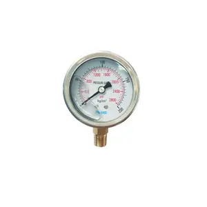 Fabriek Prijs YTN60A 2.5 "Half Rvs 200Kg Vloeistof Gevulde 60Mm Manometer