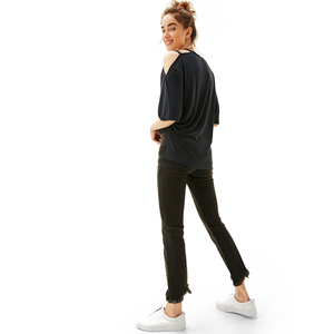 2018 plus <span class=keywords><strong>la</strong></span> taille noir femmes casual normale <span class=keywords><strong>blouse</strong></span> conceptions pour grosse femme - Product Image 3