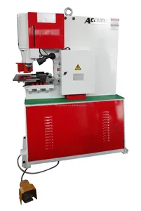 60T Cnc Mechanische Ijzerarbeider China HIW-45 Pneumatisch Ponsen Ijzeren Arbeider Metalen Plaat Stempelen Nieuw