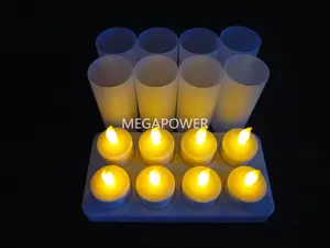 Vela de led elétrica sem chama recarregável