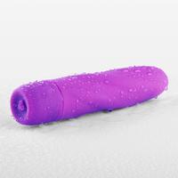 Vibrador de Silicona Impermeable con Forma de Pene, Juguete Sexual para Mujer, Gran Oferta, 5 Pulgadas, 10 Velocidades, Morado y Negro, Un Año de Garantía