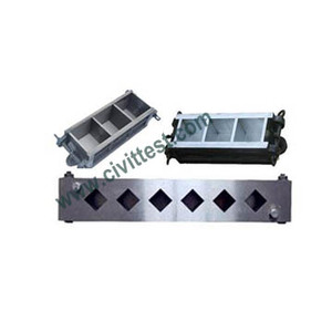 Moule d'essai en acier pour mortier de ciment, 50 mm x 50 mm x 50 mm - Product Image 1