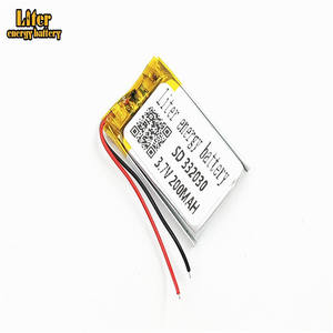 Rechargeable battery lithium polymer battery battery <span class=keywords><strong>3</strong></span>,7 V 332030, 200 mah Li-ion battery for electronic and digital products - Product Image 1