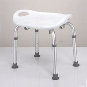 Taburete Rectangular de plástico blanco para asiento de baño - Product Image 3