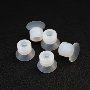 Silicone plana redonda vácuo ventosas para vidro telefone móvel tela SP borracha produtos - Product Image 1