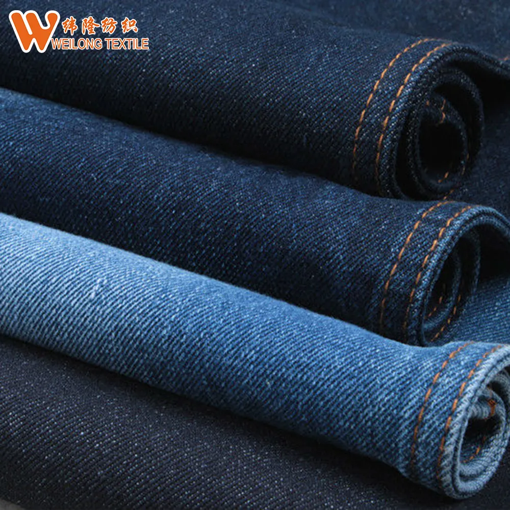 Pure cotton 14oz tradition cotton elastic compact siro spinnin denim fabric price supplier