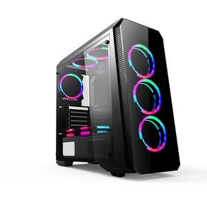 Bán Hot Tempered Glass ARGB Fan PC Trường Hợp Mid Tower ATX Máy Tính Chơi Game - Product Image 2