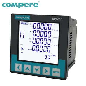 Harmonic analyzer remote reading three phase digital power meter smart energy meter lcd display