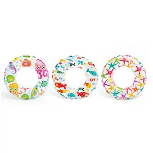 51cm baby swim rings INTEX 59230 inflatable donut Lively Print plastic for 3-6 and age starfish