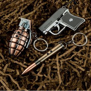 Móc Chìa Khóa Chiếu Sáng Mô Hình Lựu Đạn Đa Chức Năng Đồ Chơi Súng Lục Đèn Pin Móc Khóa Đạn Sấm Sét Cầm Tay Có Móc Khóa Led - Product Image 4