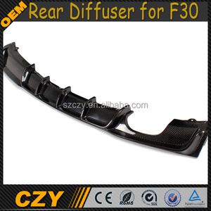 M Tech Carbon Fiber F30 Difusor Del Tope Posterior para <span class=keywords><strong>BMW</strong></span> (tubo <span class=keywords><strong>de</strong></span> escape doble, salida única) - Product Image 1
