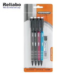 Reliabo Hot Sale School Student Use Custom Logo 0.5 Mechanical Pencil With Lead Box