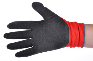 Gants en <span class=keywords><strong>Latex</strong></span> texturé, avec revêtement en <span class=keywords><strong>Nylon</strong></span> rouge, <span class=keywords><strong>13G</strong></span>, pour la Construction, offre spéciale, - Product Image 6