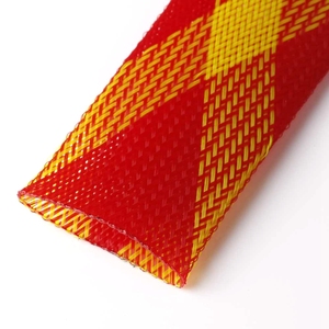 30mm PET Braided Flexible <strong>Cable</strong> Sleeve Red/Yellow <strong>Cable</strong> <strong>Hider</strong> - Product Image 3