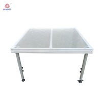 Mini plate-forme de scène mobile 4x4 portable en aluminium pour spectacle mariage concert événement danse éclairage scène réglable