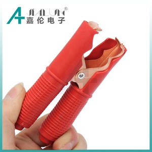 JIALUN 95mm 100A rame placcato alligatore batteria Clip nero coccodrillo rosso morsetto per il <span class=keywords><strong>Test</strong></span> di <span class=keywords><strong>alimentazione</strong></span> - Product Image 3