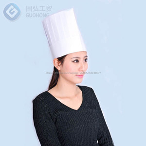 toque Jetable de cusinier en papier rond/classique viscose - Product Image 2