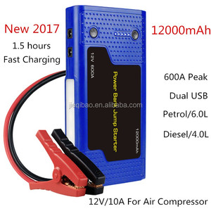 Yaber-démarreur de saut de <span class=keywords><strong>voiture</strong></span> à courant de pointe 600a, d'urgence Portable, 12000mAh, chargeur de <span class=keywords><strong>batterie</strong></span> avec câbles pour moteur <span class=keywords><strong>Diesel</strong></span> 4,0 l/gaz - Product Image 2