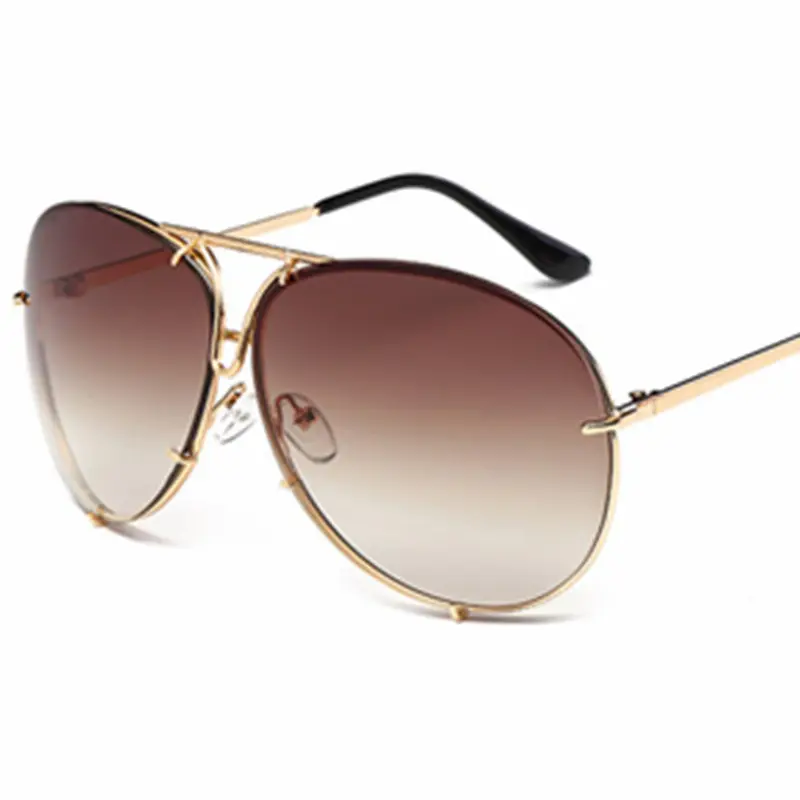 HBK fashion pilot sunglasses women men trendy brand designer vintage mirror glasses K30497