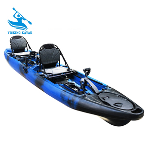 เรือคายัคตกปลาแบบใหม่ ขายดี/เรือคายัคแบบปั่นสองที่นั่ง 14 ฟุต - Product Image 6