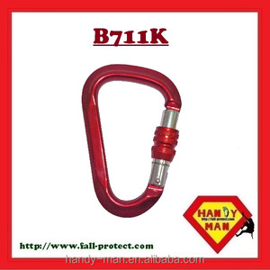 Outdoor Sports 26kN HMS Type Screw Gate Hook Rescue Mountain Climbing Aluminum Carabiner - Product Image 2