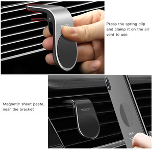 C64 Yesido dudukan ponsel di mobil, Magnet Outlet ventilasi udara magnetis N50 baru, ponsel pintar, dudukan berdiri untuk mobil - Product Image 6
