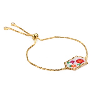 MI-N180231 fait main moyamiya Miyuki bijoux choker fleur boîte pentagone pendentif collier ensemble pour les filles femmes - Product Image 6