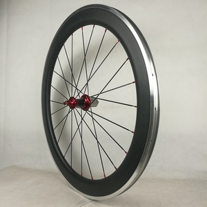 28インチ自転車合金カーボンホイールセット60mmカーボン合金クリンチャーホイールセット中国カーボンホイール合金ブレーキ面700C - Product Image 3