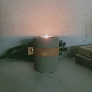Modern <strong>Concrete</strong> <strong>Candle</strong> <strong>Holder</strong> Stand Handmade Eco-friendly with Customizable ODM Design for Home Decoration - Product Image 2